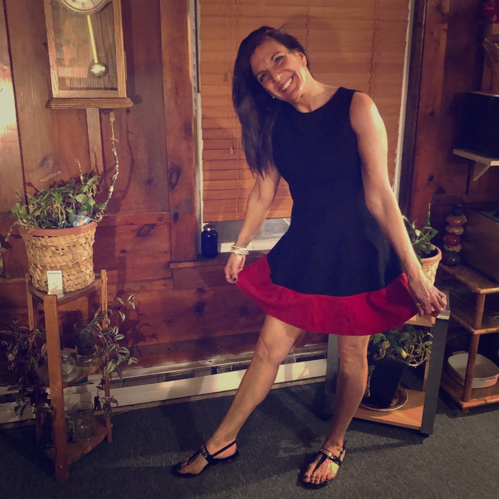 Ralph Lauren red and black cute little dress